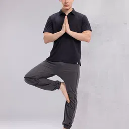 HRX by Hrithik Roshan Men Taping-Detail Yoga Joggers-42