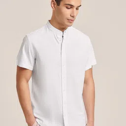 ALCOTT Band Collar Cotton Casual Shirt-picture-6