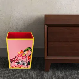 SEJ by Nisha Gupta Pink Wooden Open Dry Bin - 11.5 Litres-image-10