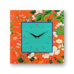 SEJ by Nisha Gupta Set of 2 Wall Art and 1 Square 35.5 cm Analogue Wall Clock image 3