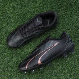 Puma Kids ULTRA PLAY FG/AG Black & Copper Rose Football Shoes-image-60