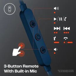JBL Tune 310 Wired in-Ear Type C Earphone with 3-Button EQ Preset Remote & Microphone (Blue) image 5