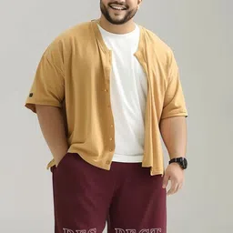 Toodle Plus Men Plus Size Cotton Shorts-image-20
