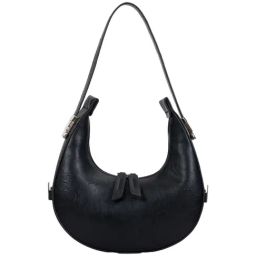 Kazo Black Solid Hobo Handbag-image-38
