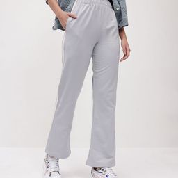 The Roadster Lifestyle Co. Women Smart Wide Leg Trousers With Side Striped Detail-picture-37