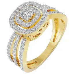 Emori 18k Yellow Gold & Diamond Margot Halo Ring-image-99