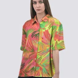 Only Shell Pink Loose Fit Printed Shirt-picture-12