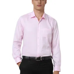 Van Heusen Pink Cotton Regular Fit Shirt-picture-17