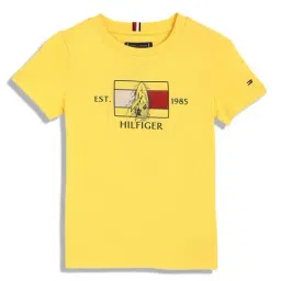 Tommy Hilfiger Kids Star Fruit Yellow Applique Regular Fit T-Shirt-image-26