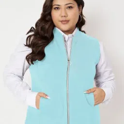 BRINNS Turquoise Blue Solid Casual Jacket-picture-47