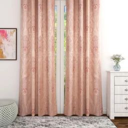 Romee Beige Polycotton 7 ft Door Curtains - Set of 2-image-34