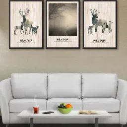 999store Brown & Black Swamp Deer Multi Frame Paintings-34