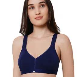 Soie Navy Non Wired Non Padded T-Shirt Bra-picture-10