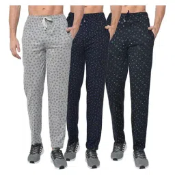 Vimal Jonney Multicolor Cotton Trackpants - Pack of 3-picture-47