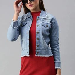VOXATI Blue Regular Fit Jacket-image-32