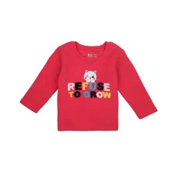Bodycare Kids Fuchsia Embroidered Full Sleeves T-Shirt-image-59