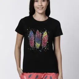 Kryptic Black Printed T-Shirt-picture-39