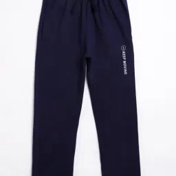 Campana Navy Cotton Printed Track Pants-image-74