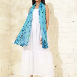 Fabindia Blue Printed Stole-picture-20