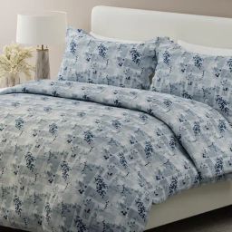 Boutique Living India Blue Cotton Floral King Bedsheet With 2 Pillow Covers-image-20