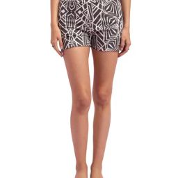 KENDALL + KYLIE Black Cotton Printed Shorts-picture-5