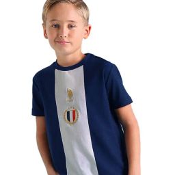 U.S. Polo Assn. Kids Blue & White Color Block T-Shirt-image-48