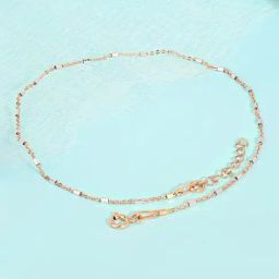 Touch925 Modern Link Bar Silver Anklet for Women-image-9