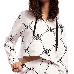 KENDALL + KYLIE White Printed Hoodie-picture-47