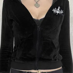 LULU & SKY Women Longline Bomber Jacket-picture-5