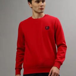 Iconic Red Regular Fit Sweatshirt-picture-14