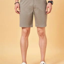 Byford By Pantaloons Steel Grey Slim Fit Shorts-picture-35