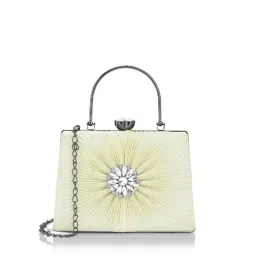Lavie Gold Metallic Embellished Small Clutch-image-39