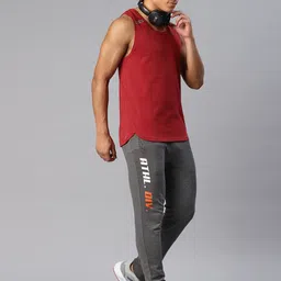 Alcis Men Typography Printed Running Joggers image 4