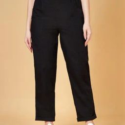 YU by Pantaloons Black Cotton Pants-image-66