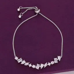 Kai Jewel Sterling Silver Classic Solitaire Adjustable Bracelet-image-30