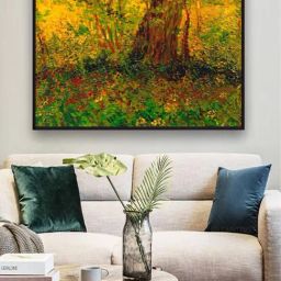 The Art House Yellow & Brown Abstract Design Framed Wall Art-image-15