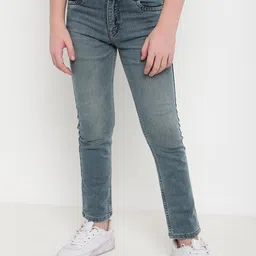 Octave Boys Regular Fit Mid-Rise Cotton Heavy Fade Jeans-image-44