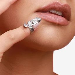 Sohi Silver-Plated Statement Ring image 3