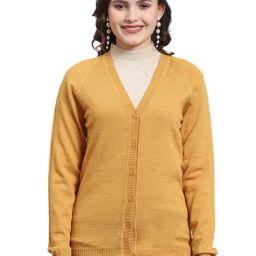 Monte Carlo Mustard Regular Fit Sweater-image-32