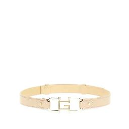 Guess Men Beige Polyurethane Solid Alva Adjustable Belt with Pin Buckle-image-34