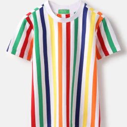 United Colors of Benetton Boys Multicolor Cotton Striped T-Shirt-image-11