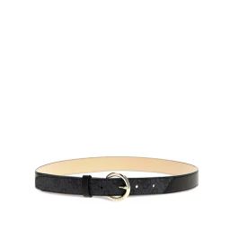 Guess Men Black Polyurethane Solid Silvana Adjustable Belt with Tang Buckle-image-70
