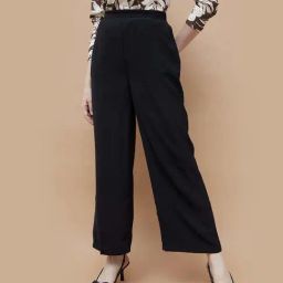 Code By Lifestyle Black Regular Fit Trousers-image-29