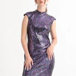 RAREISM Multi Polyester Embellished Sleeveless Dress-image-69
