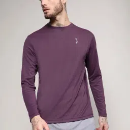 Campus Sutra Purple Regular Fit Sports T-Shirt-picture-29