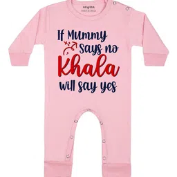 Arvesa If Mummy Says No Khala Say Yes Printed Bodysuit-image-85