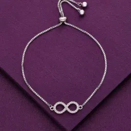 Kai Jewel Sterling Silver The Bond of Infinity Adjustable Bracelet-image-82