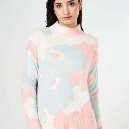 Honey by Pantaloons Multicolored Self Design Sweater-44