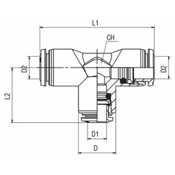 RS PRO Push-in Fitting Push In 6 mm Push In 8 mm to Push In 8 mm Tube-to-Tube, 1761377 image 3