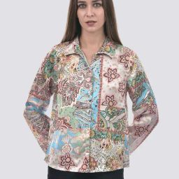 Only Oatmeal Regular Fit Printed Shirt-image-6